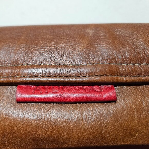Ayda & Co. Brown Leather Crossbody Flap Bag EUC - Picture 4 of 5